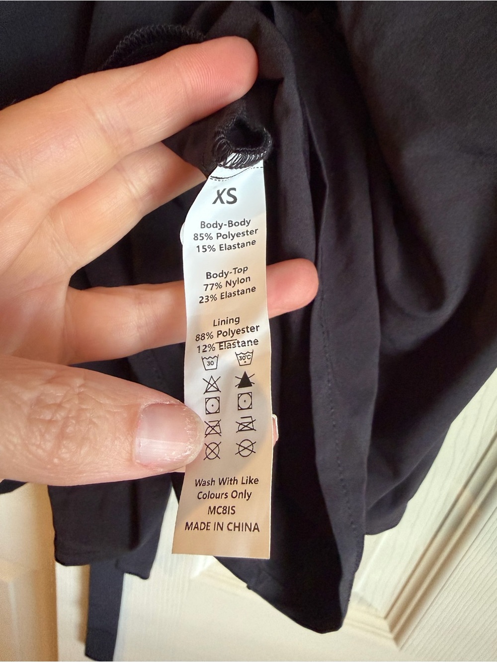 HALARA Black Sleeveless Athletic V-Neck Mini Dress - Picture 4 of 4